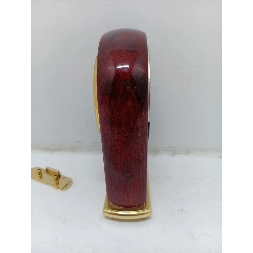 movado Woodgrain Look desk clock